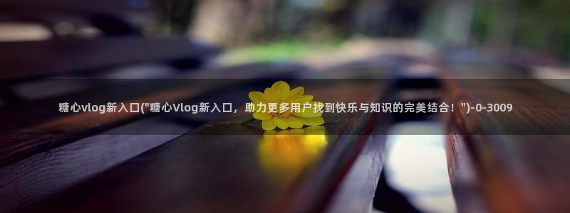 免费糖心vlog：糖心vlog新入口(\