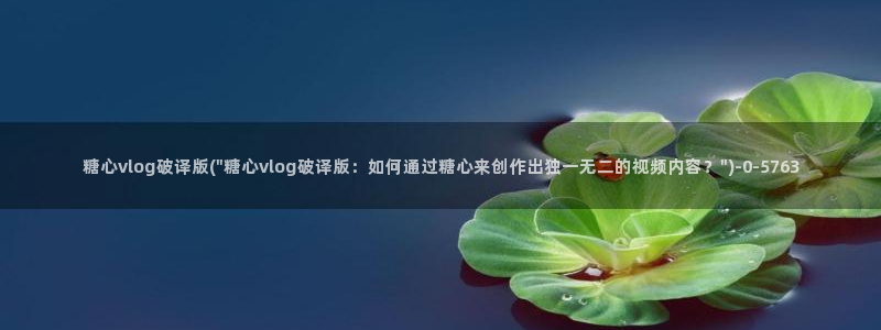 如何加入糖心vlog